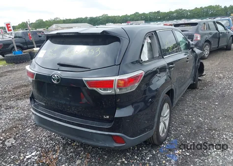 2015 Toyota Highlander Le из США, поврежденный, VIN 5TDZARFH2FS016065